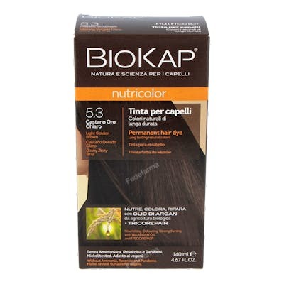 BIOKAP TINTE CASTAÑO CLARO DORADO 140ML ·53