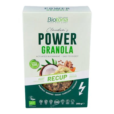 BIOTONA POWER GRANOLA RECUP muesli 250gr. BIO VEGAN