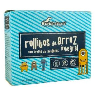 SORIA NATURAL ROLLITOS ARROZ integral con crema de cacao 4x3