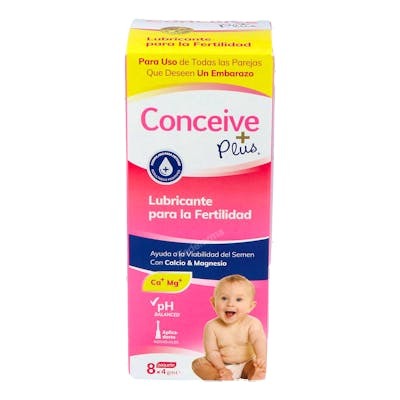 SASMAR LUBRICANTE CONCEIVE PLUS 8 aplicadores unidosi