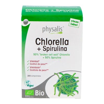 PHYSALIS CHLORELLA+SPIRULINA BIO 200comp.