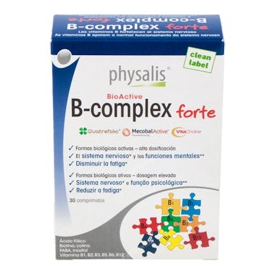 PHYSALIS VIT B COMPLEX FORTE 30COMPRIMIDOS