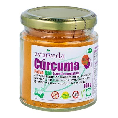 AYURVEDA AUTENTICO CURCUMA EN POLVO 100G BIO