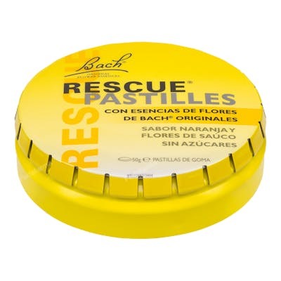 FLORES BACH ORIGINAL RESCUE PASTILLAS naranja sauco 50grs. F