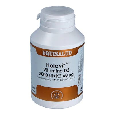 EQUISALUD HOLOVIT VIT D3 2000UI+K2 60MCG+MENAQUINONA 180CAPSULAS