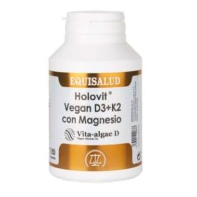 EQUISALUD HOLOVIT VEGAN D3+K2 con magnesio 180cap.