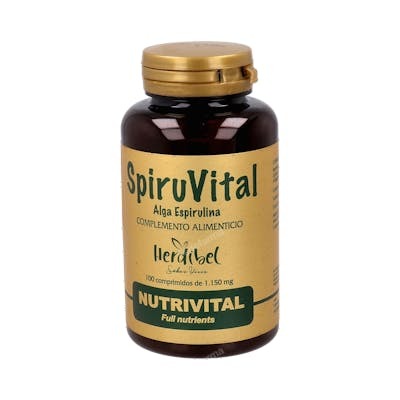 HERDIBEL SPIRUVITAL (SPIRUBELT) 100COMPRIMIDOS