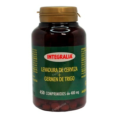 INTEGRALIA LEVADURA DE CERVEZA+GERMEN DE TRIGO 450comp.