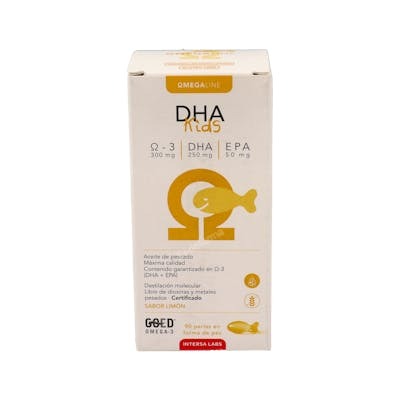 INTERSA DHA KIDS 90PERLAS FORMA DE PEZ