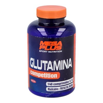 MEGA PLUS GLUTAMINA masticable 140comp.