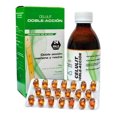 NALE CELULIT DOBLE ACCION JARABE 250ML + 20PERLAS