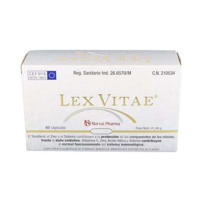 NARVAL PHARMA, S.A. LEX VITAE (uso interno) blister 60cap.