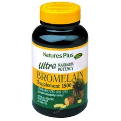 NATURES PLUS ULTRA BROMELAINA 1500mg. 60comp.