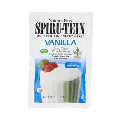 NATURES PLUS SPIRU-TEIN  VAINILLA 8 sbrs 34gr