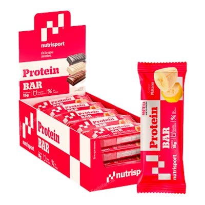 NUTRISPORT BARRITA PROTEICA PLATANO CAJA 24UDS