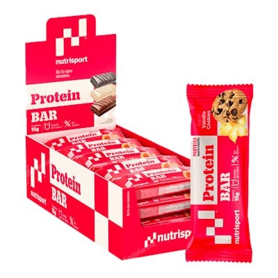 NUTRISPORT BARRITA PROTEICA VAINILLA-COOKIES CAJA 24UDS