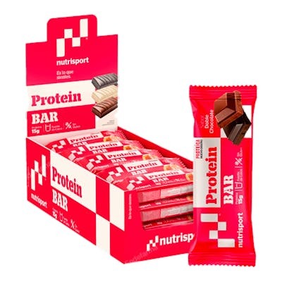 NUTRISPORT BARRITA PROTEICA DOBLE CHOCOLATE 24UDS