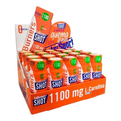 NUTRISPORT L-CARNITINA FAT BURNERS SHOT CAJA 20UNID