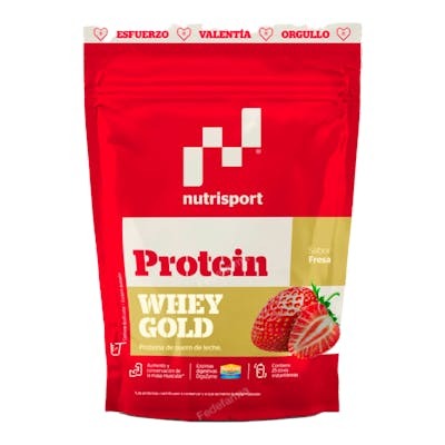 NUTRISPORT WHEY GOLD PROTEIN FRESA BOLSA 500GR
