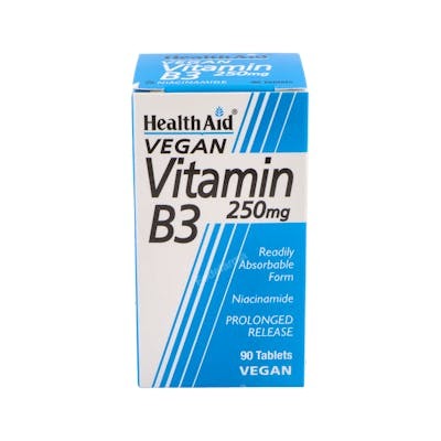 HEALTH AID VIT B3 NIACINAMIDA 90COMPRIMIDOS HEALTH AID