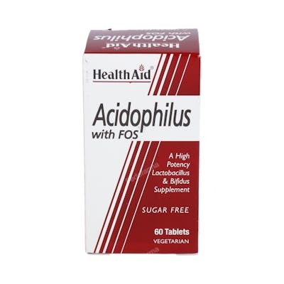 HEALTH AID ACIDOPHILUS Mega potency with FOS 60comp.