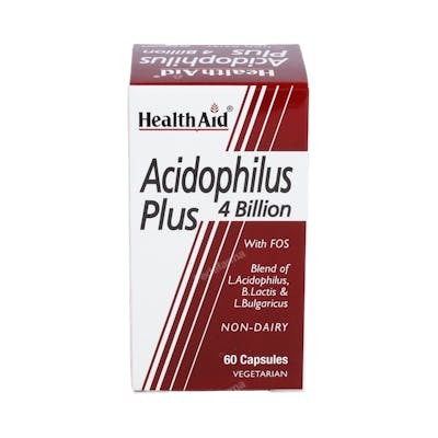 HEALTH AID ACIDOPHILUS PLUS 4 BILLION 60CAPSULAS HEALTH AID