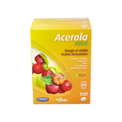 ORTHO NAT ACEROLA 1000MG 100COMPRIMIDOS