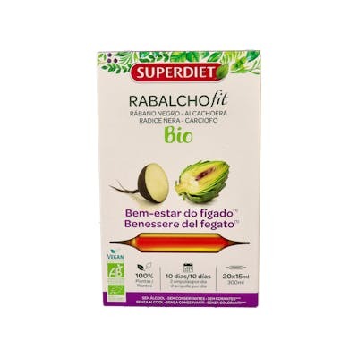 SUPERDIET RABALCHOFIT (RABANO NEGRO+ALCACHOFA) 20AMPOLLAS AGBIO