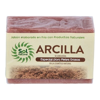 SOLNATURAL JABON EN PASTILLA  de arcilla acne 100gr.