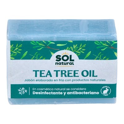 SOLNATURAL JABON EN PASTILLA de tea tree 100gr.