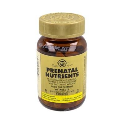 SOLGAR NUTRIENTES PRENATALES 60COMPRIMIDOS