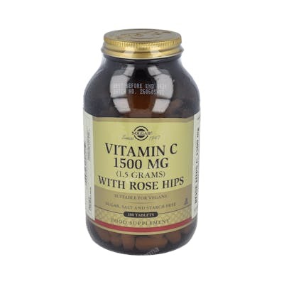SOLGAR VITAMINA C 1500mg  ROSE HIPS 180 Comp.