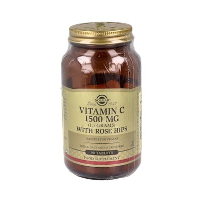 SOLGAR VITAMINA C 1500mg ROSE HIPS 90com