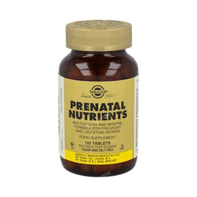 SOLGAR NUTRIENTES PRENATALES 120comp