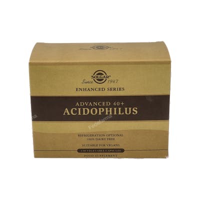SOLGAR 40 PLUS ACIDOPHILUS AVANZADO 120VEGICAPSULAS