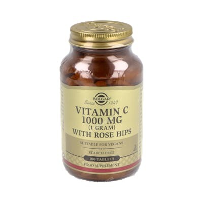 SOLGAR VITAMINA C 1000mg ROSE HIPS 100comp.