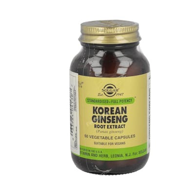 SOLGAR GINSENG COREANO-RAIZ-(PANAX GINSENG ) 60VEG