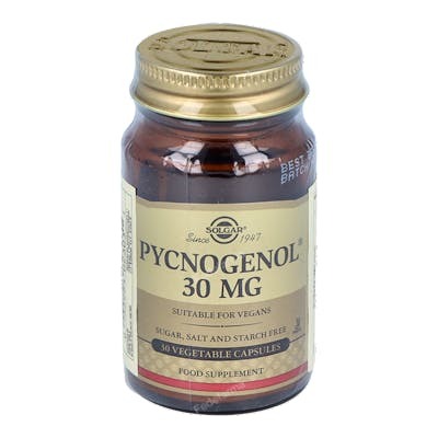SOLGAR PINO 30MGEXTCORTEZA PINO PYCNOGENOL 30CAPSULASVEG