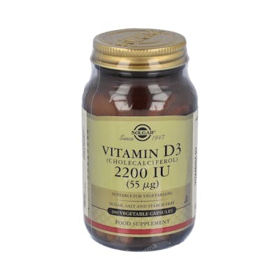 SOLGAR VITAMINA D3 2200ui (55mcg) 100cap.veg.