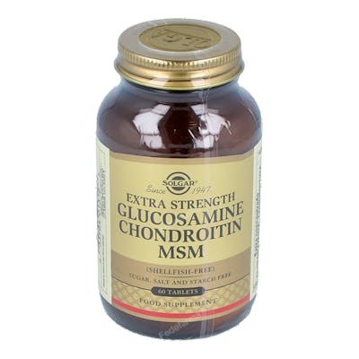 SOLGAR GLUCOSAMINA CONDROITINA MSM CONCENTRADO 60COMPRIMIDOS