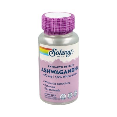 SOLARAY ASHWAGANDHA 470mg. 60cap.