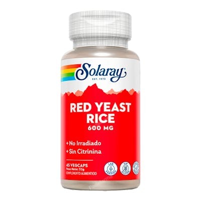 SOLARAY RED YEAST RICE (levadura roja de arroz) 45cap.