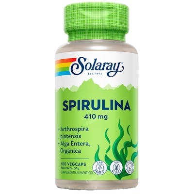 SOLARAY SPIRULINA 410MG 100CAPSULAS