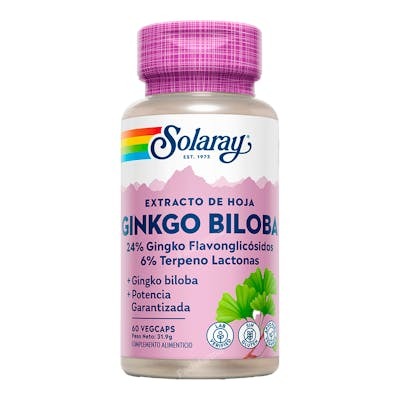 SOLARAY GINKGO BILOBA 60mg. 60cap.