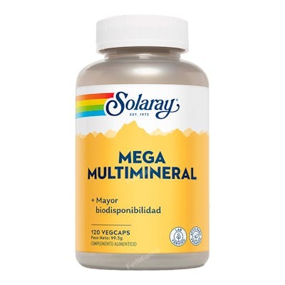 SOLARAY MEGA MULTI MINERAL 120CAPSULAS