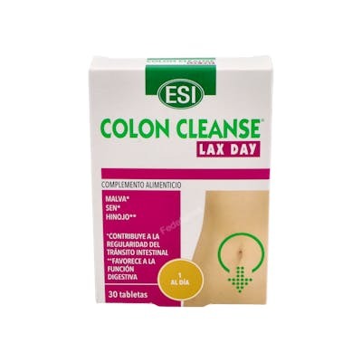 TREPATDIET-ESI COLON CLEANSE aloe vera caja rosa LAX DAY 30c