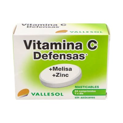 VALLESOL VIT.C MELISA ZINC 24comp.masticable