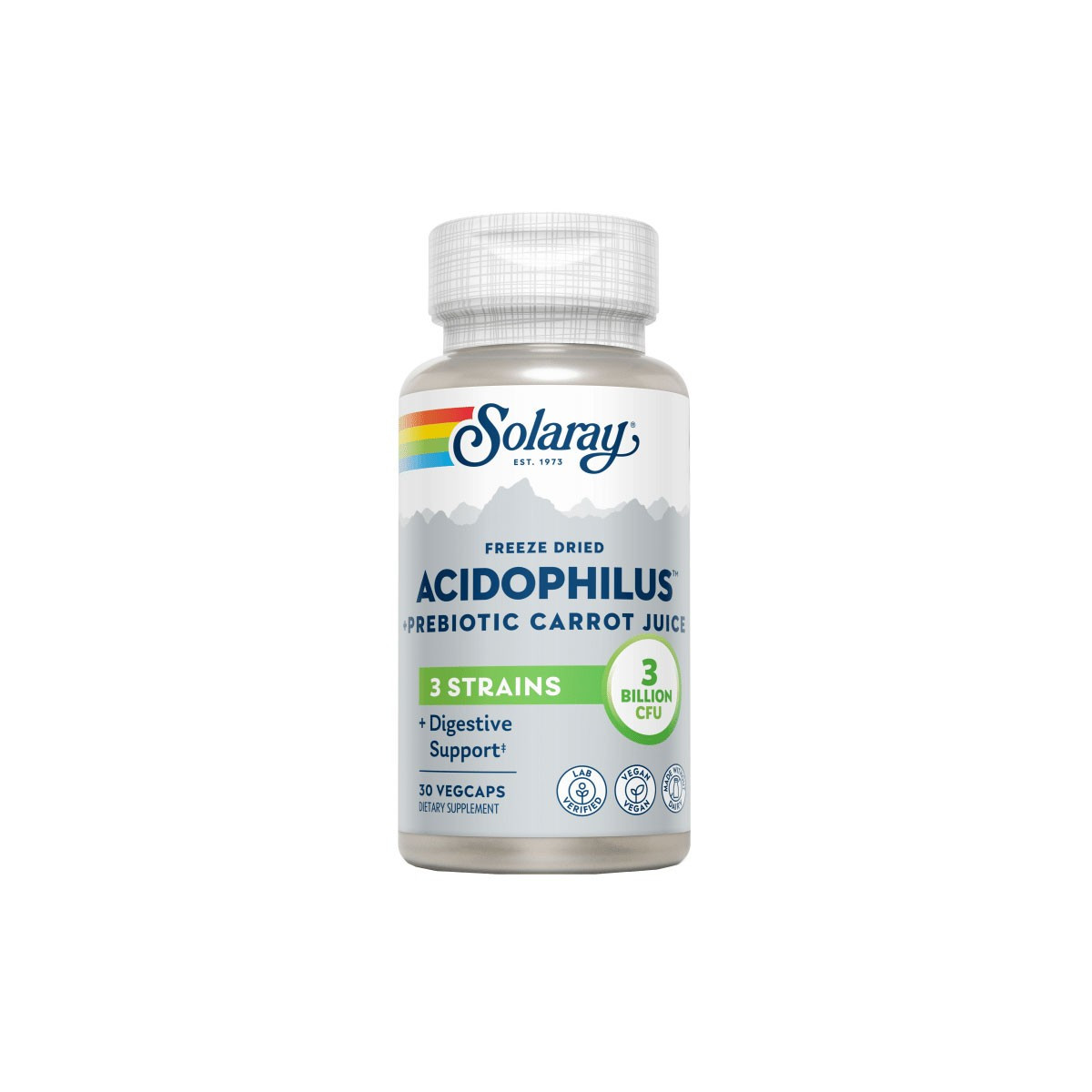 Acidophilus+ Zumo de zanahoria probiotico 30 vcaps Solaray