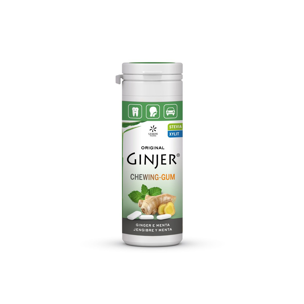 Chicles Ginjer Menta 30g Lemon Pharma