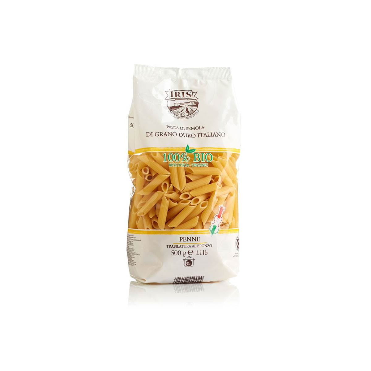 Macarrones de trigo BIO 500 g IRIS